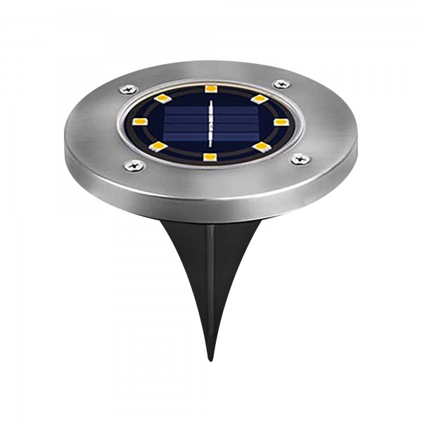 Piqueta led solar crepus.inox.1w.3unid.f