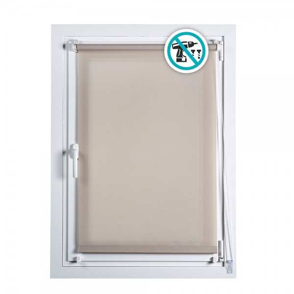 Estor enrollable clip & fix piedra 120 x 180 cm