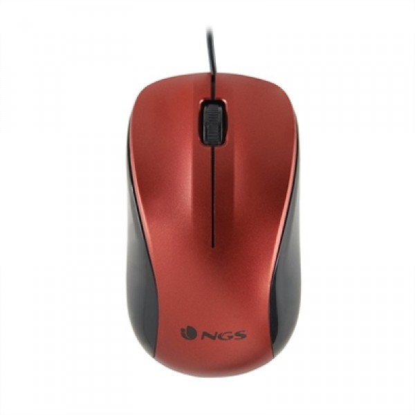 Ngs ratón óptico wired red