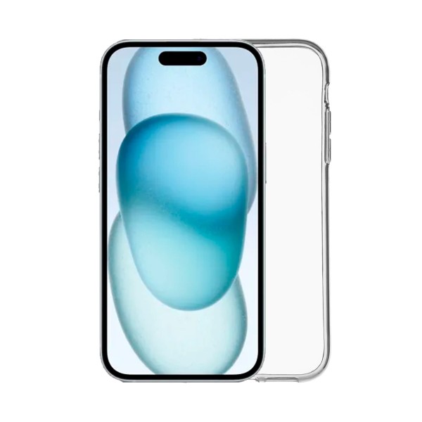 Jc trasera de silicona transparente / apple iphone 15 pro max