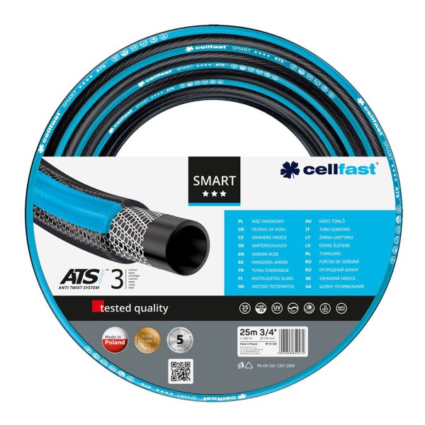 Manguera de riego smart ø19 mm, ¾ pulg, 25 m