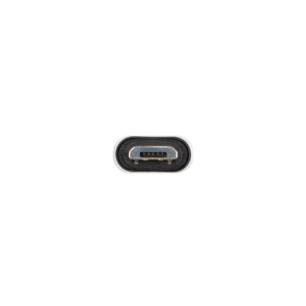 Nanocable adaptador micro usb/m a usb-c/h aluminio